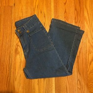 Stylish Blue Flare Women's Jeans